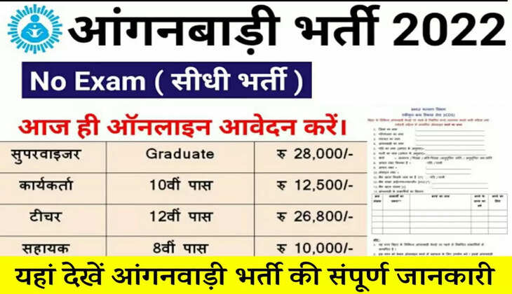 Anganwadi Bharti 2022: Big change in the rules of Anganwadi Sevika recruitment, priority will be given to these women this year