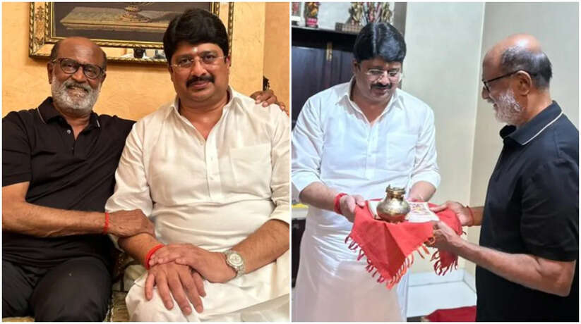 लखनऊ में सुपरस्टार रजनीकांत ने राजा भैया से की मुलाकात, भेंट की बाबा विश्वनाथ की विभूति