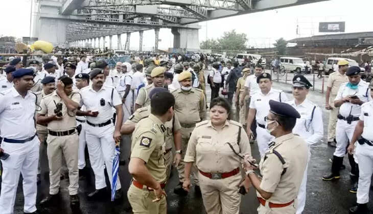 भाजपा की रैली के दौरान पुलिस कर्मी पर हमला करने व गाड़ी जलाने के मामले में चार गिरफ्तार